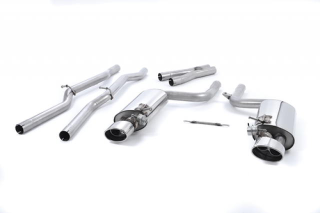 Milltek B7 RS4 Non Resonated, Valved Cat Back Exhaust
